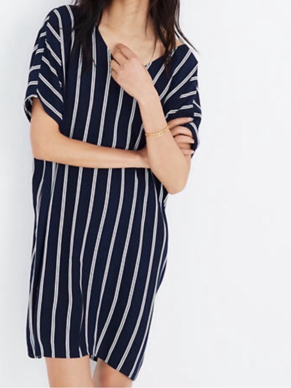 Madewell Striped Plaza Dress - Picture 2 of 5